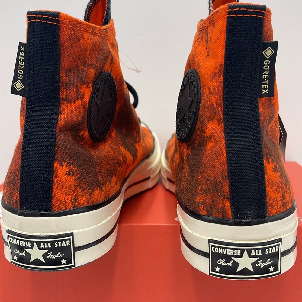 CONVERSE MENS High Tops CHUCK 70 GTX HI SHOES 'BOLD MANDARIN/ EGRET' Sneakers - Picture 13 of 16